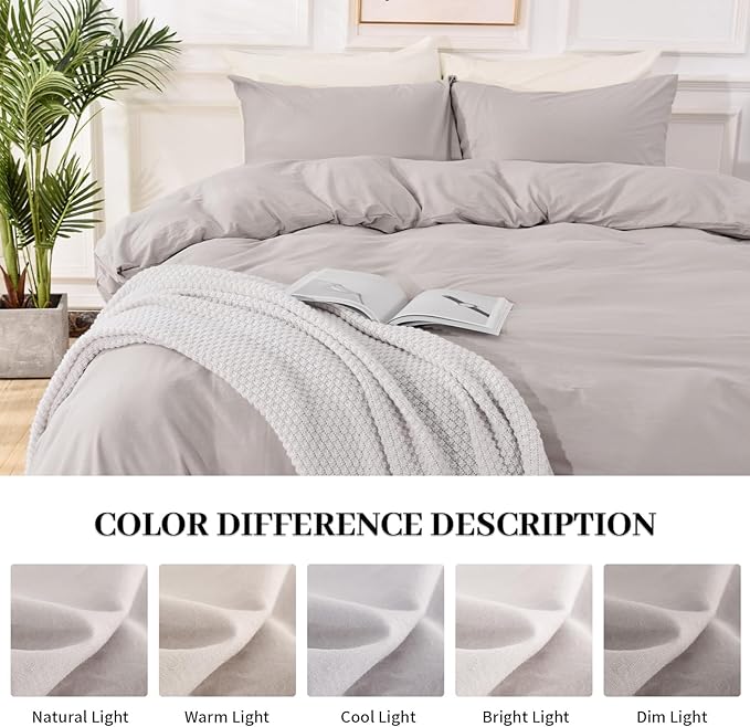 Linen Duvet Cover Set - Full - 3 Piece