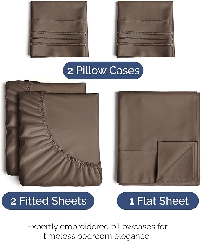 Cooling Bed Sheet Set - Split King - 5 Piece