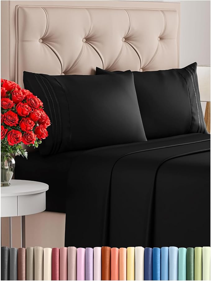 Cooling Bed Sheet Set - Queen - 4 Piece