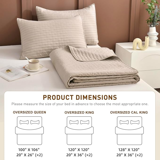 Linen Bedding Set - California King - 3 Piece