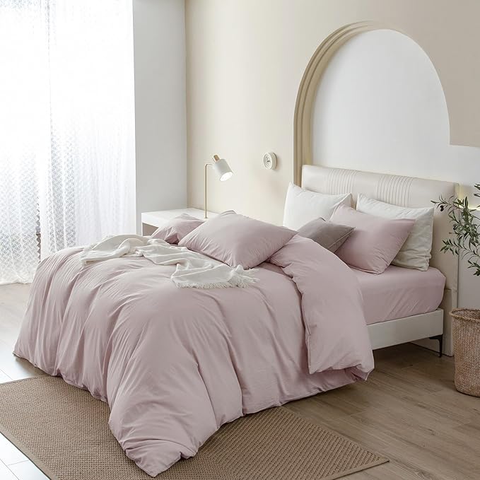Linen Duvet Cover Set - King - 3 Piece