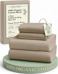 Linen Bed Sheet Set - California King - 4 Piece