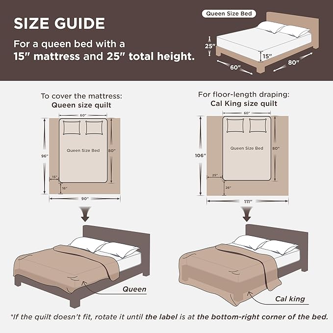 Microfiber Quilt Set - Queen - 3 Piece