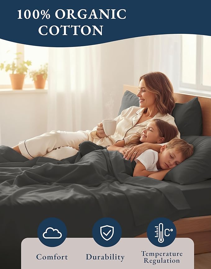 Linen Bed Sheet Set - Twin XL - 3 Piece