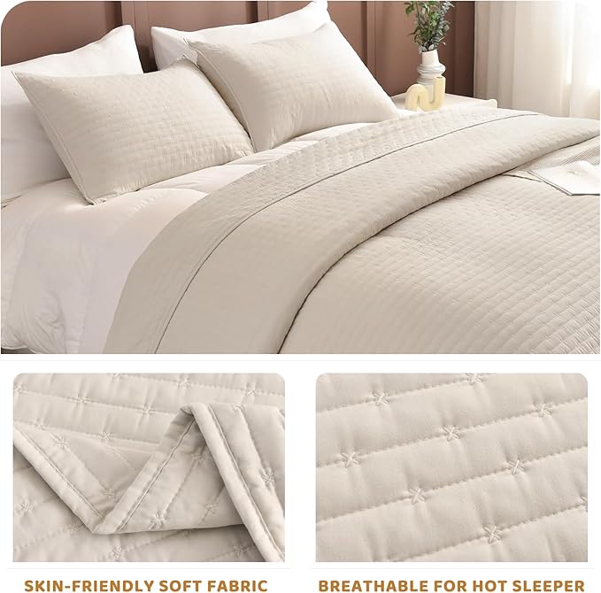 100% Cotton Bedding Set - Queen - 3 Piece