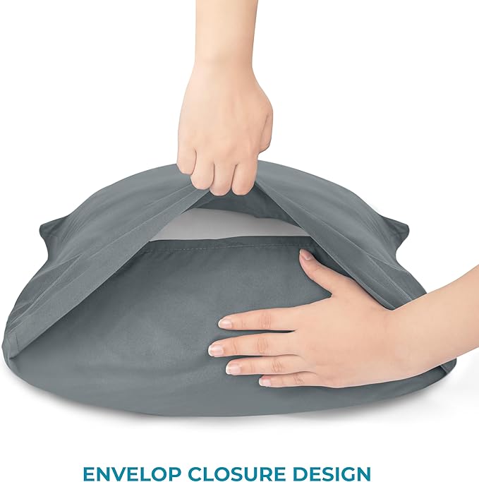 Microfiber Pillowcase Set - King - 20 x 40 in - 6 Pack