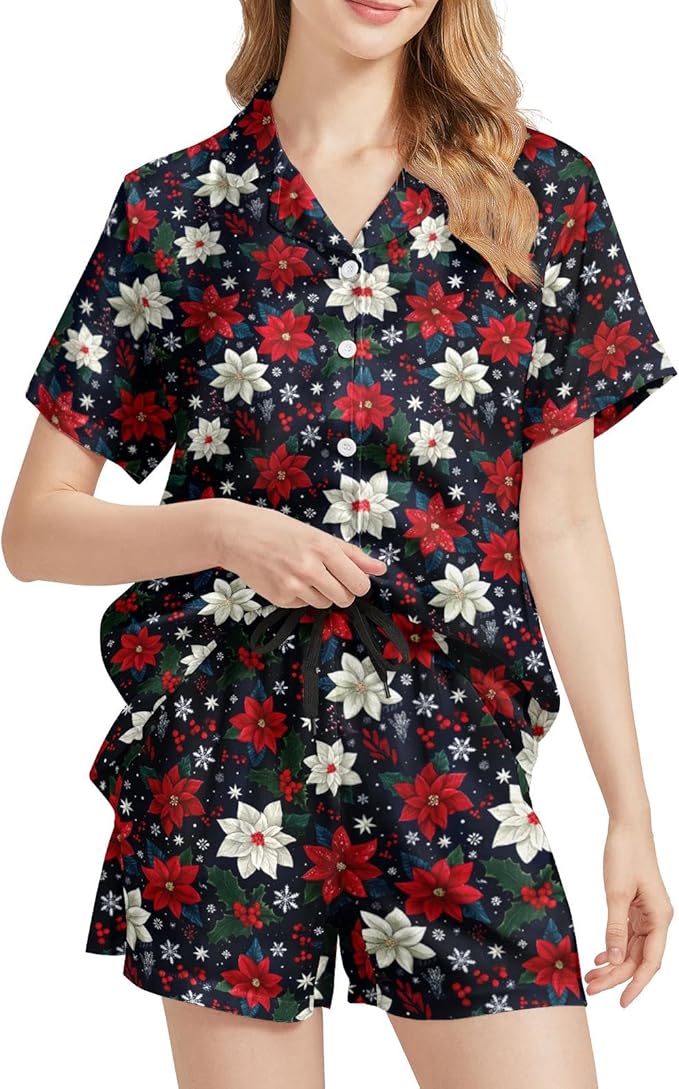 Women's Pajama Set - Short Sleeve - 2 Piece