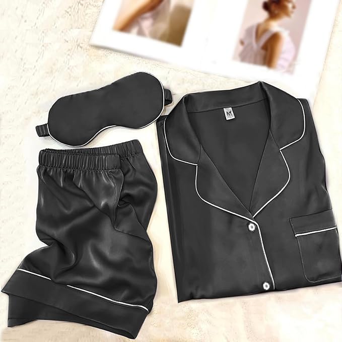 Satin Pajama Set - 2 Piece