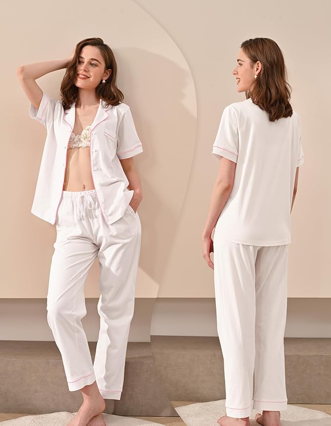Women's 100% Cotton Pajama Set - 2 Piece