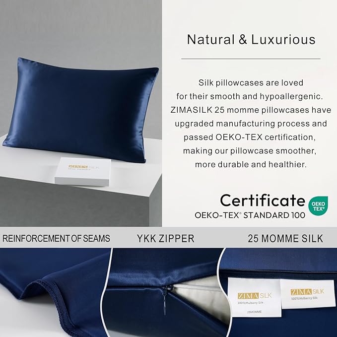 Mulberry Silk Pillowcase - Standard