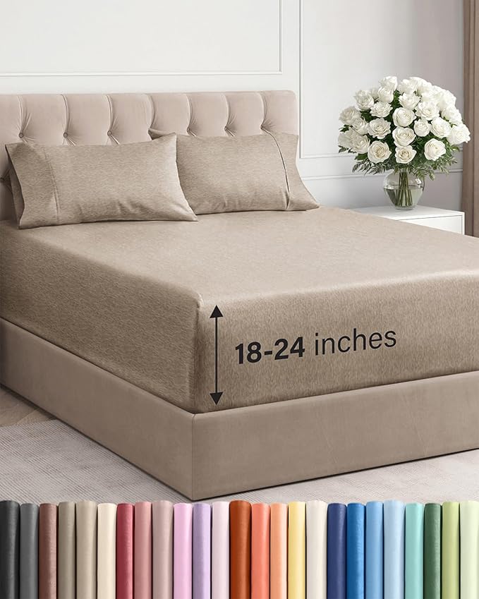 Cooling Bed Sheet Set - Twin XL - 4 Piece