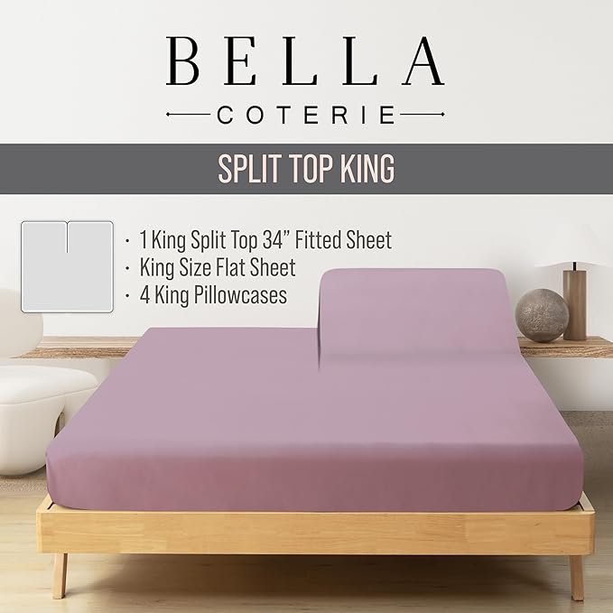 Bamboo Cooling Bed Sheet Set - King - 6 Piece