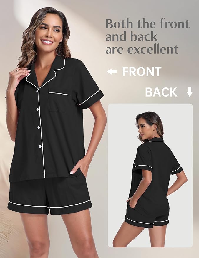 Women's Pajama Set - Short Sleeve - 2 Piece