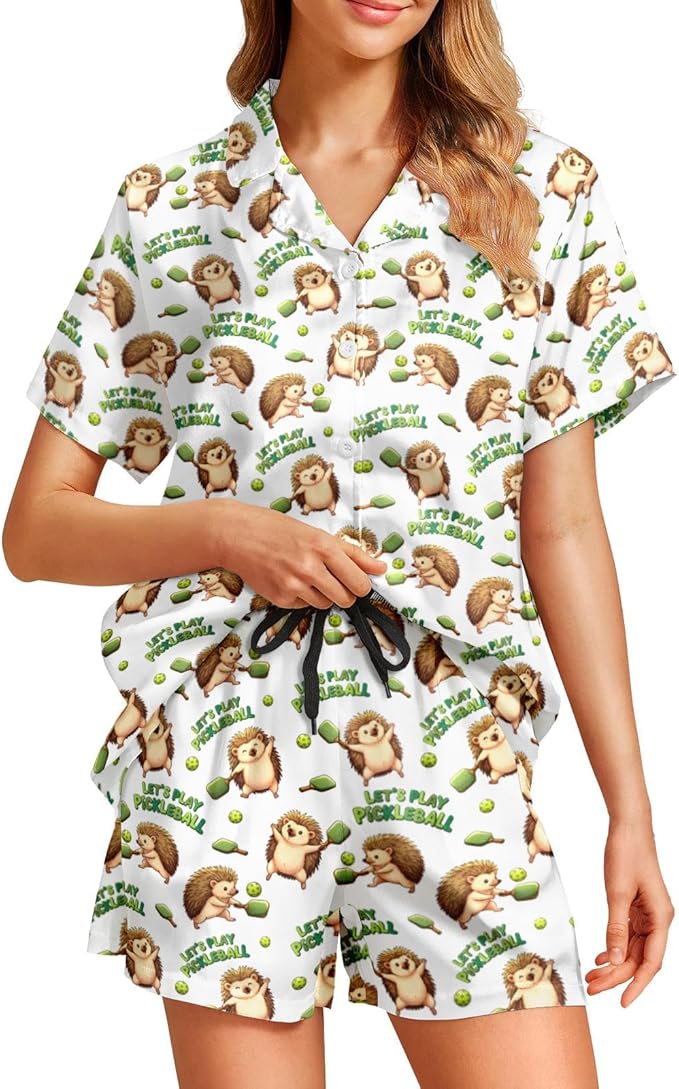 Women's Pajama Set - Short Sleeve - 2 Piece