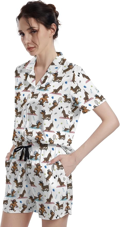 Women's Pajama Set - Short Sleeve - 2 Piece