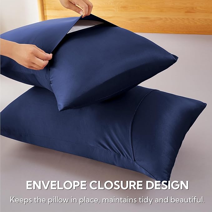 Bamboo Cooling Pillowcase Set - Queen - 2 Piece