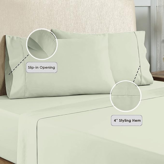 100% Cotton Pillowcase Set - Queen - 2 Piece