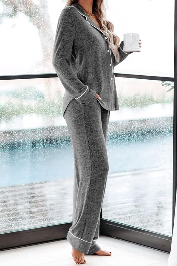 Women's Pajama Set - Long Sleeve - 2 Piece
