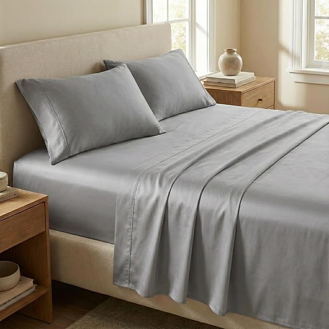 100% Cotton Bed Sheet Set - King - 4 Piece