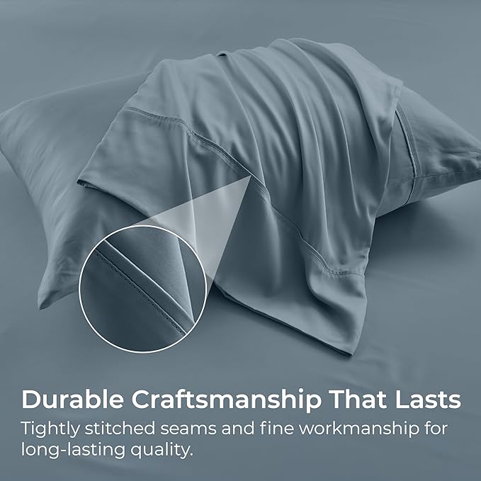 Bamboo Cooling Pillowcase Set - Queen - 2 Pack