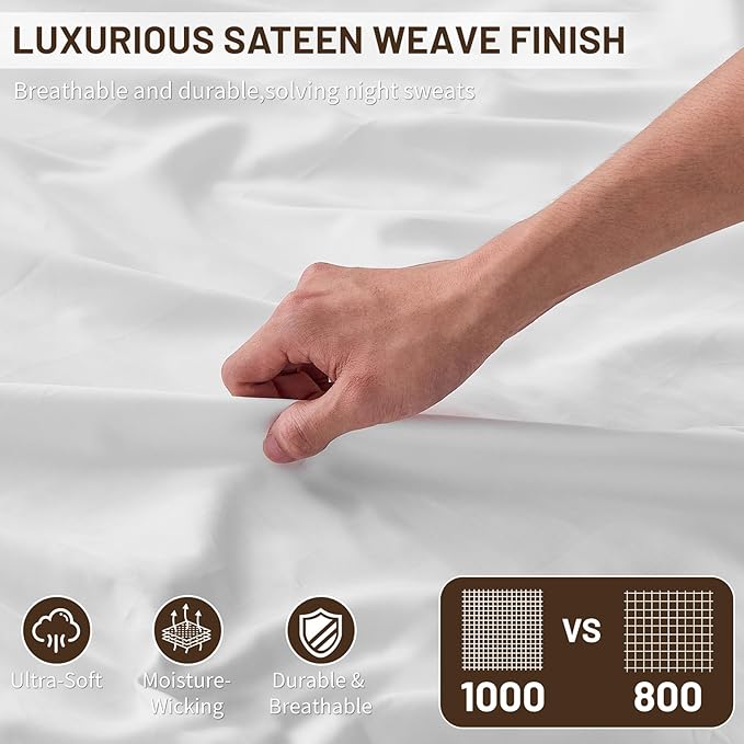 Bed Sheet Set - King - 16 in Deep Pocket - 4 Piece