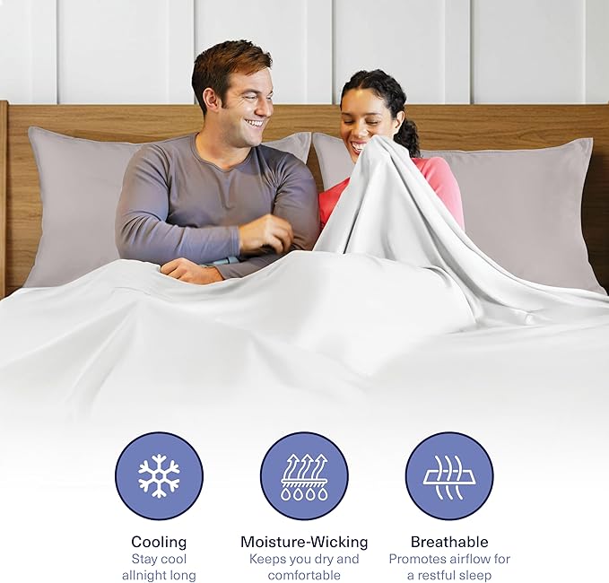 Bamboo Cooling Pillowcase Set - King - 2 Piece