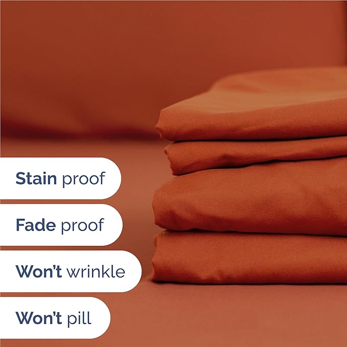 Cooling Bed Sheet Set - Twin XL - 16 in Deep Pocket - 4 Piece