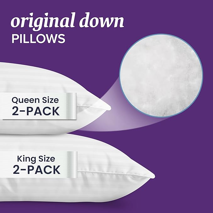 Bed Pillow - Queen - 2 Piece