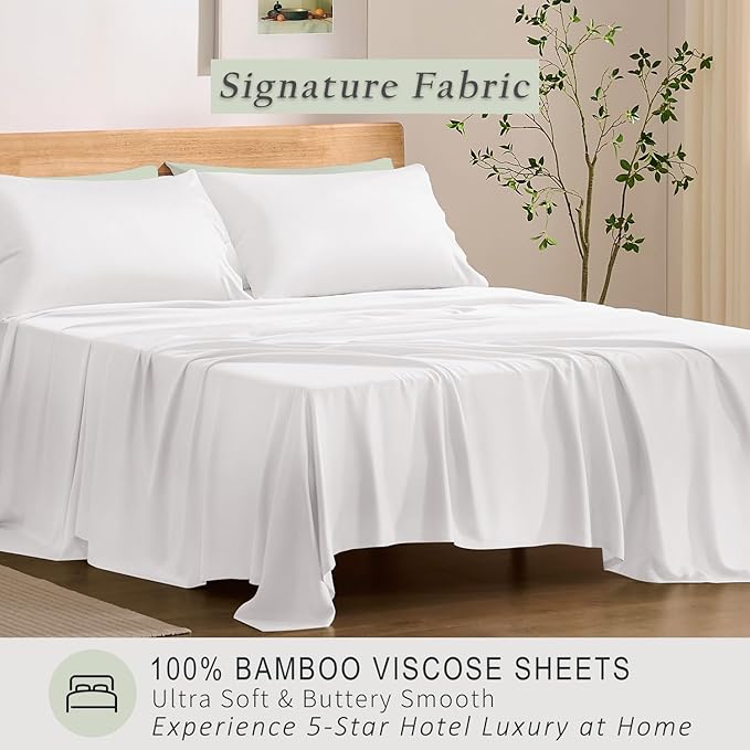 Bamboo Cooling Bed Sheet Set - Twin - 3 Piece