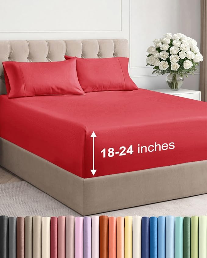 Cooling Bed Sheet Set - Twin XL - 4 Piece