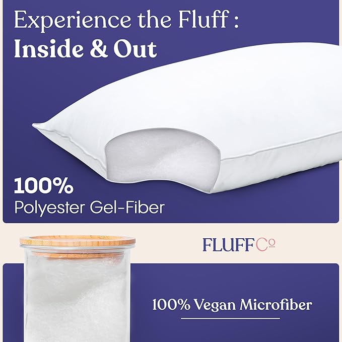 Down Alternative Cooling Bed Pillow - King - 2 Piece