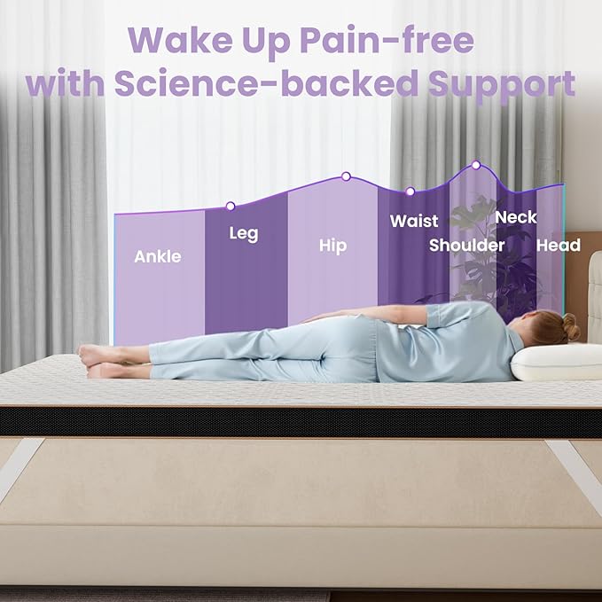 Memory Foam Cooling Mattress Topper - Twin