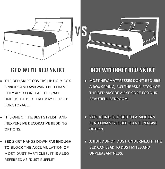 Velvet Bed Skirt - Full - 18 in Drop