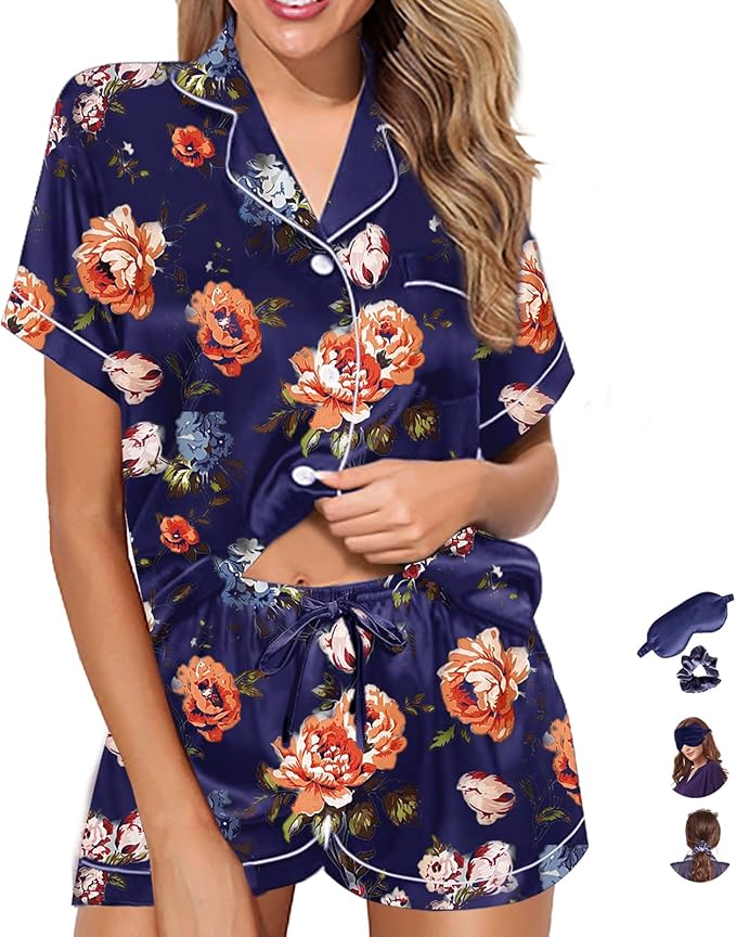 Satin Pajama Set - 2 Piece
