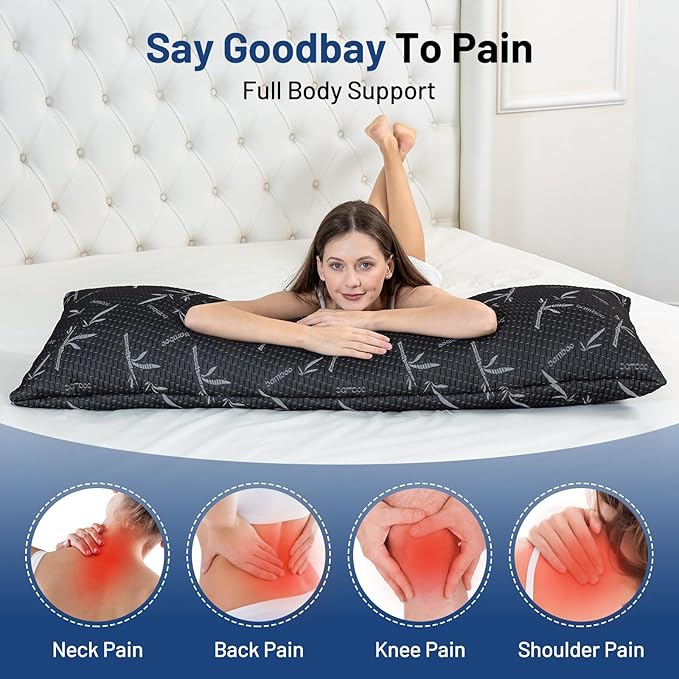 Memory Foam Body Pillow - Full - 20 x 54 in