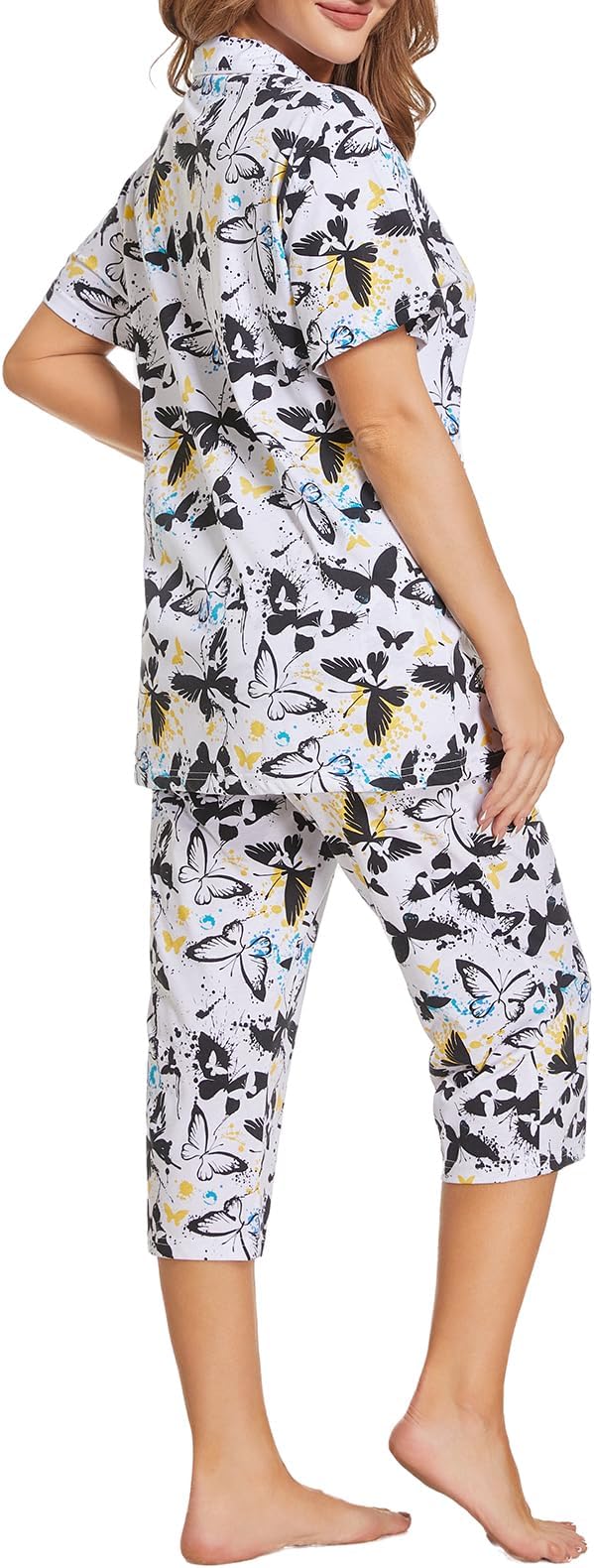 Capri Pajama Set - Short Sleeve - 2 Piece