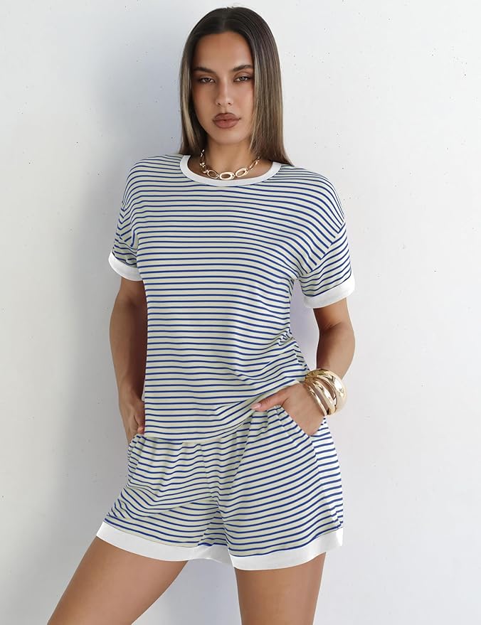 Shorts Pajama Set - Short Sleeve - 2 Piece