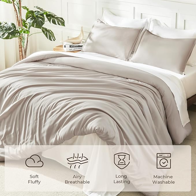 Linen Comforter Set - King - 3 Piece