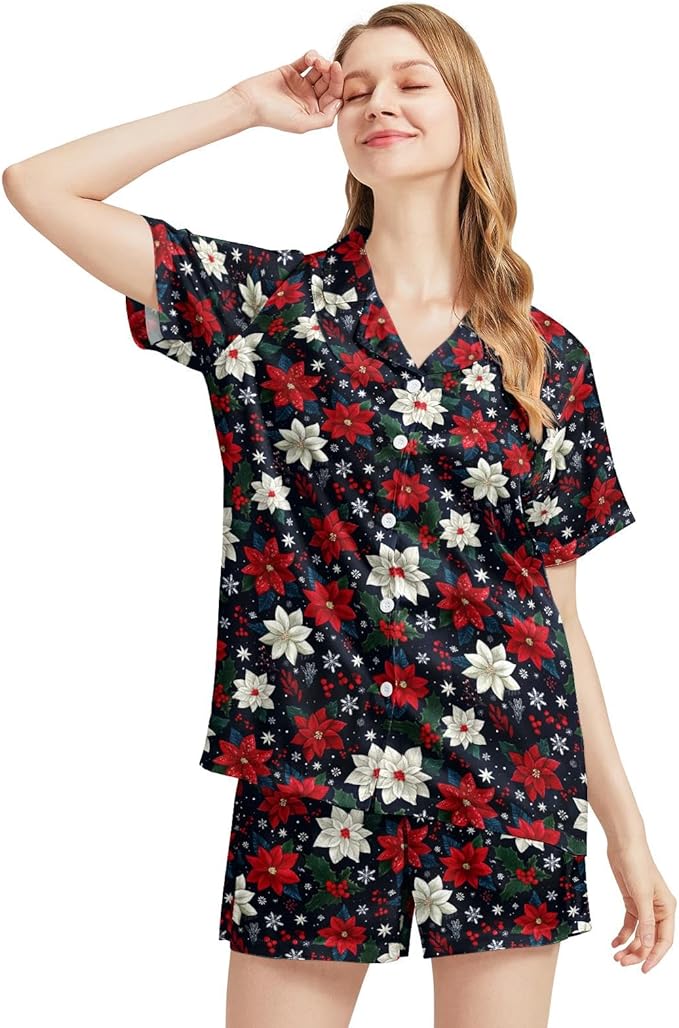 Women's Pajama Set - Short Sleeve - 2 Piece