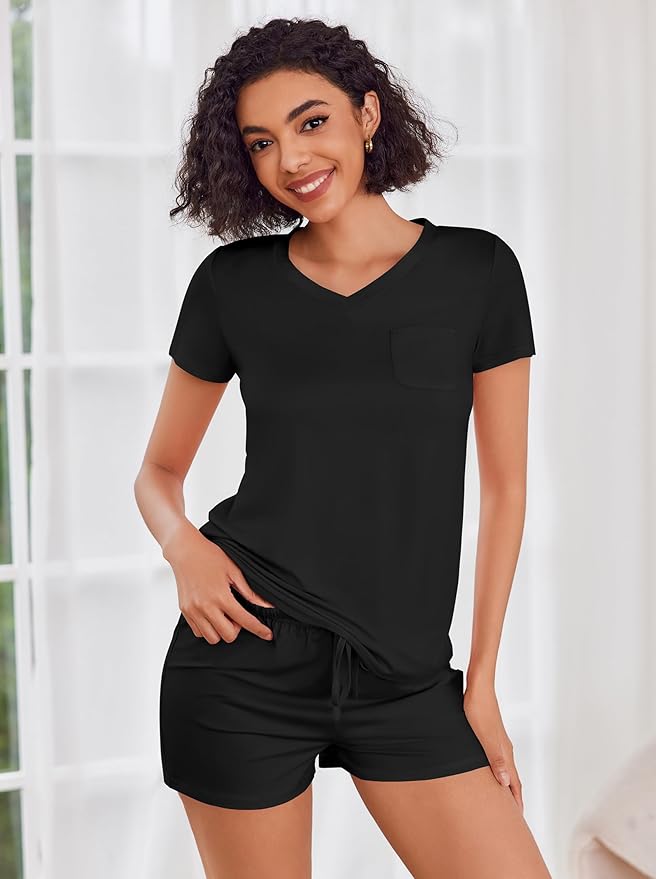 Women's Pajama Set - Short Sleeve - 2 Piece