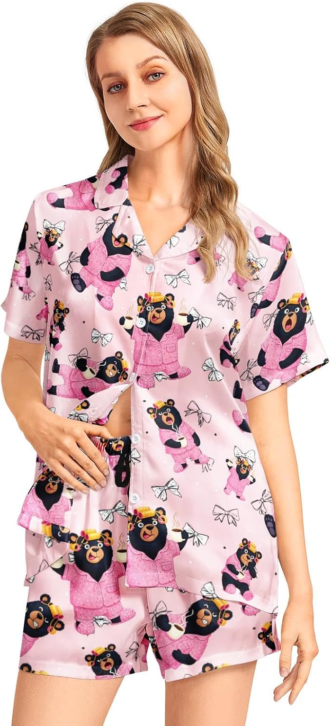 Women's Pajama Set - Short Sleeve - 2 Piece