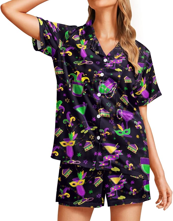 Women's Pajama Set - Short Sleeve - 2 Piece