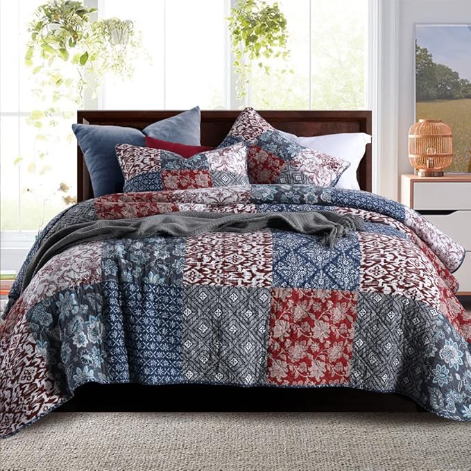100% Cotton Quilt Set - Queen