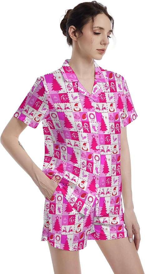 Women's Pajama Set - Short Sleeve - 2 Piece