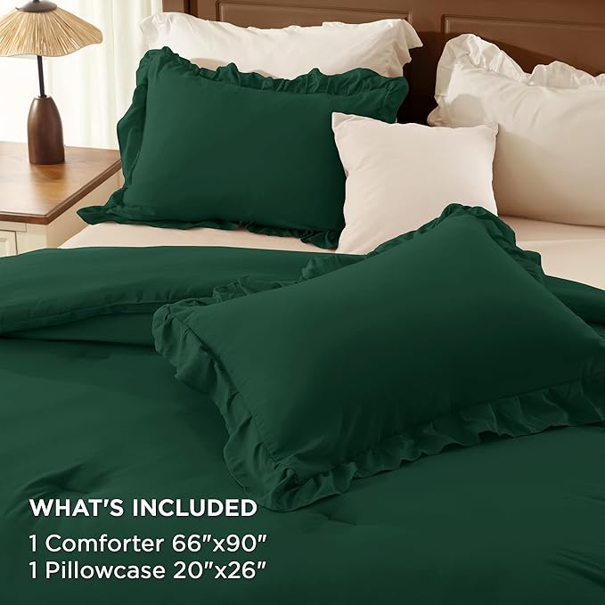 Microfiber Comforter Set - Twin - 66 x 90 in - 2 Piece