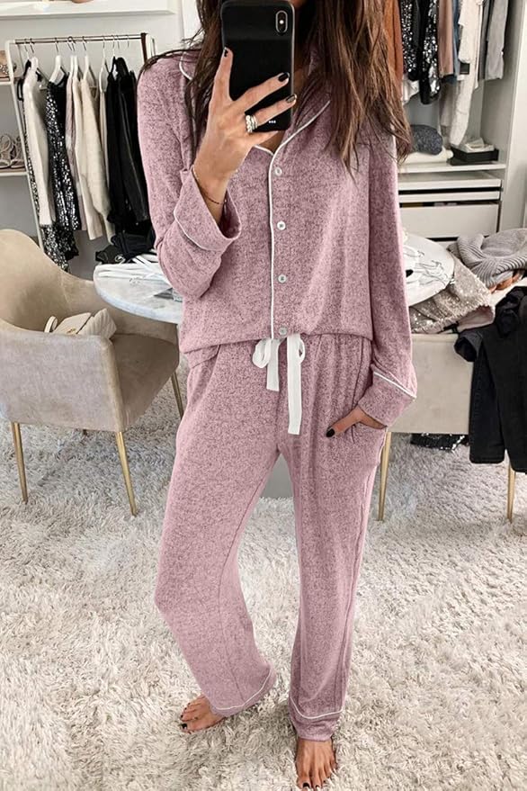 Women's Pajama Set - Long Sleeve - 2 Piece
