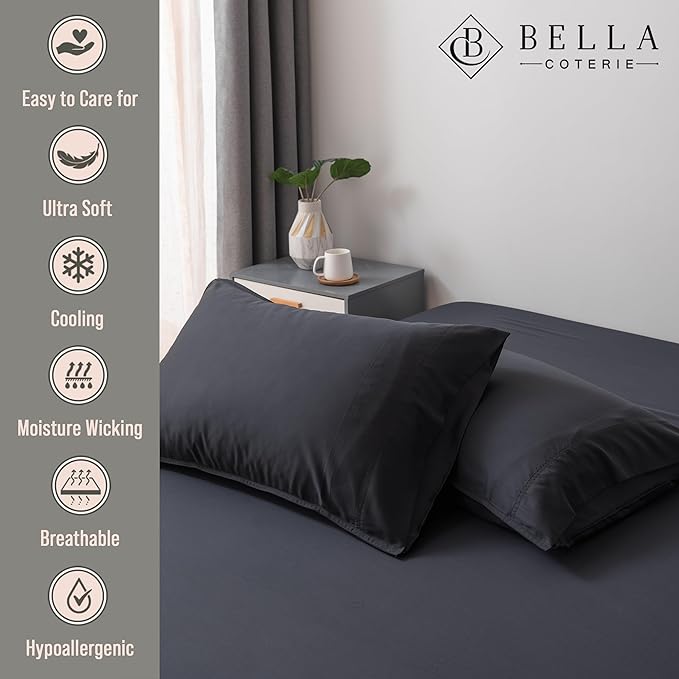 Bamboo Cooling Pillowcase Set - King - 2 Piece