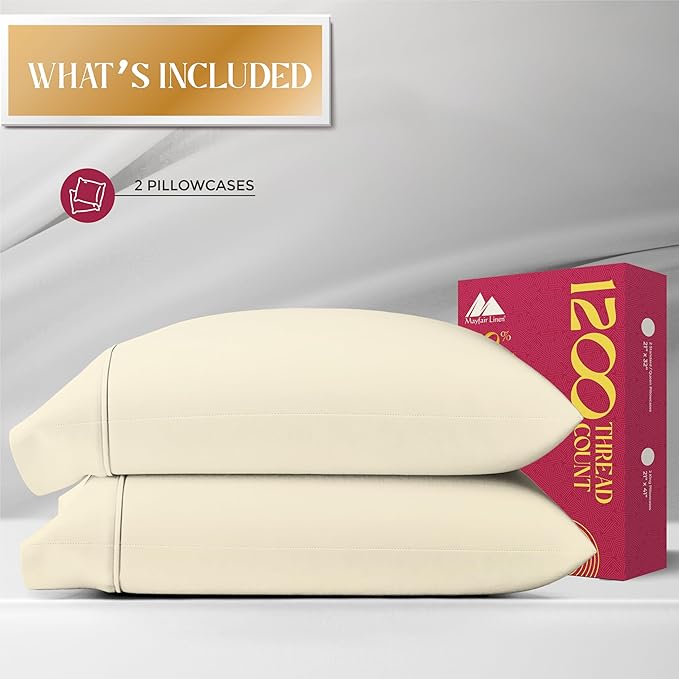 Linen Cooling Pillowcase Set - King - 2 Piece