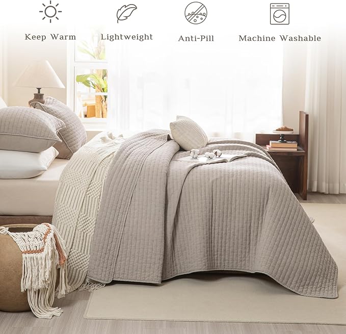 Linen Bedding Set - King - 3 Piece