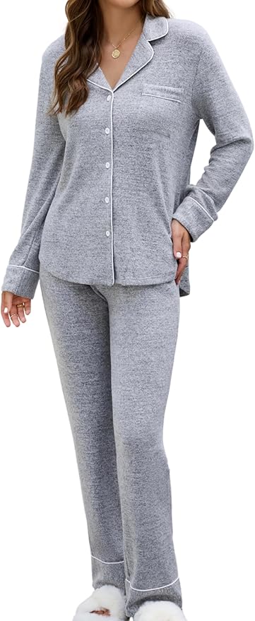 Women's Pants Pajama Set - Long Sleeve - 2 Piece